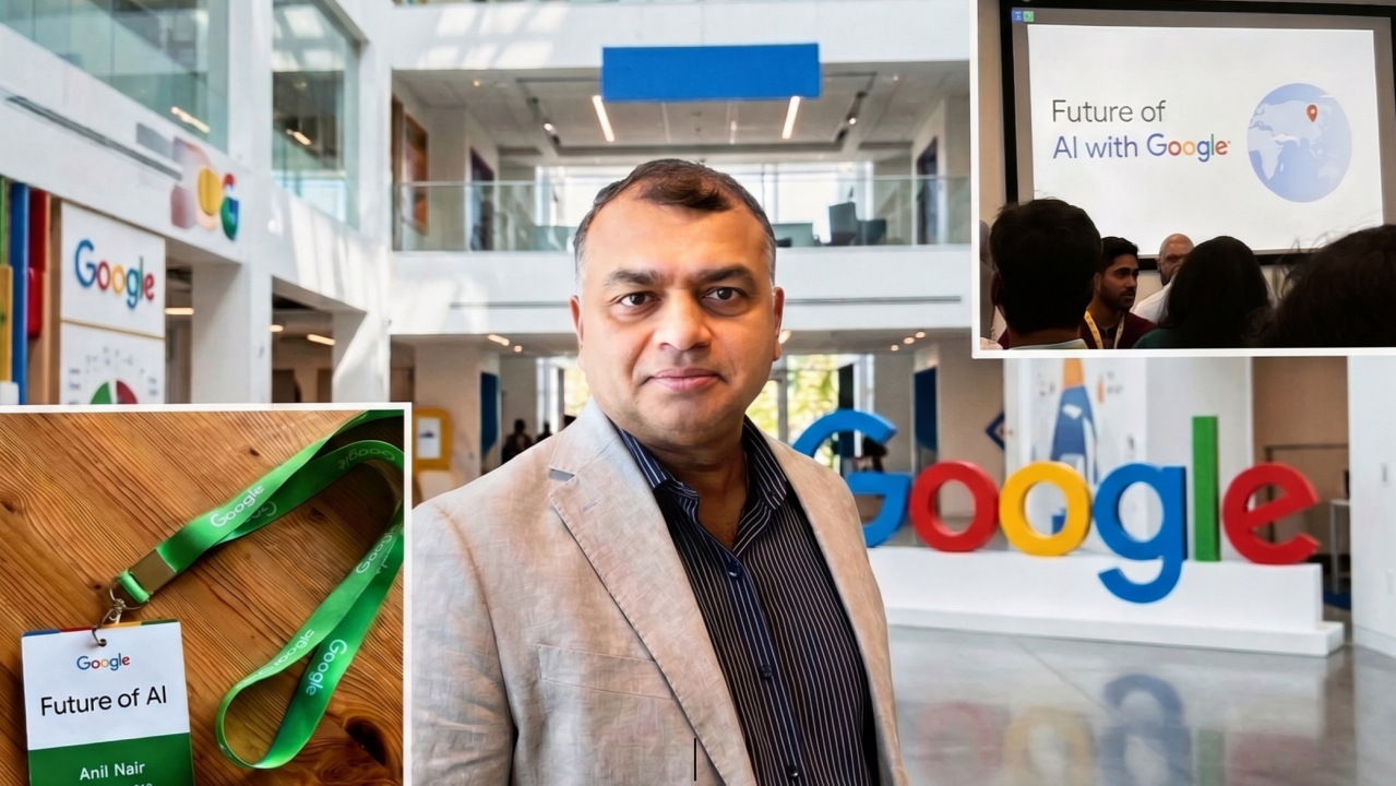 Anil Nair at the Google Mountain View AI conference discussing the future of agentic AI
